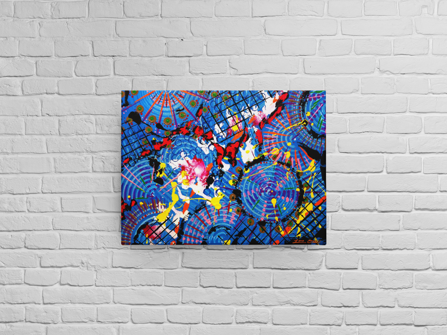 "Spinning Wheels" Original Painting image 0