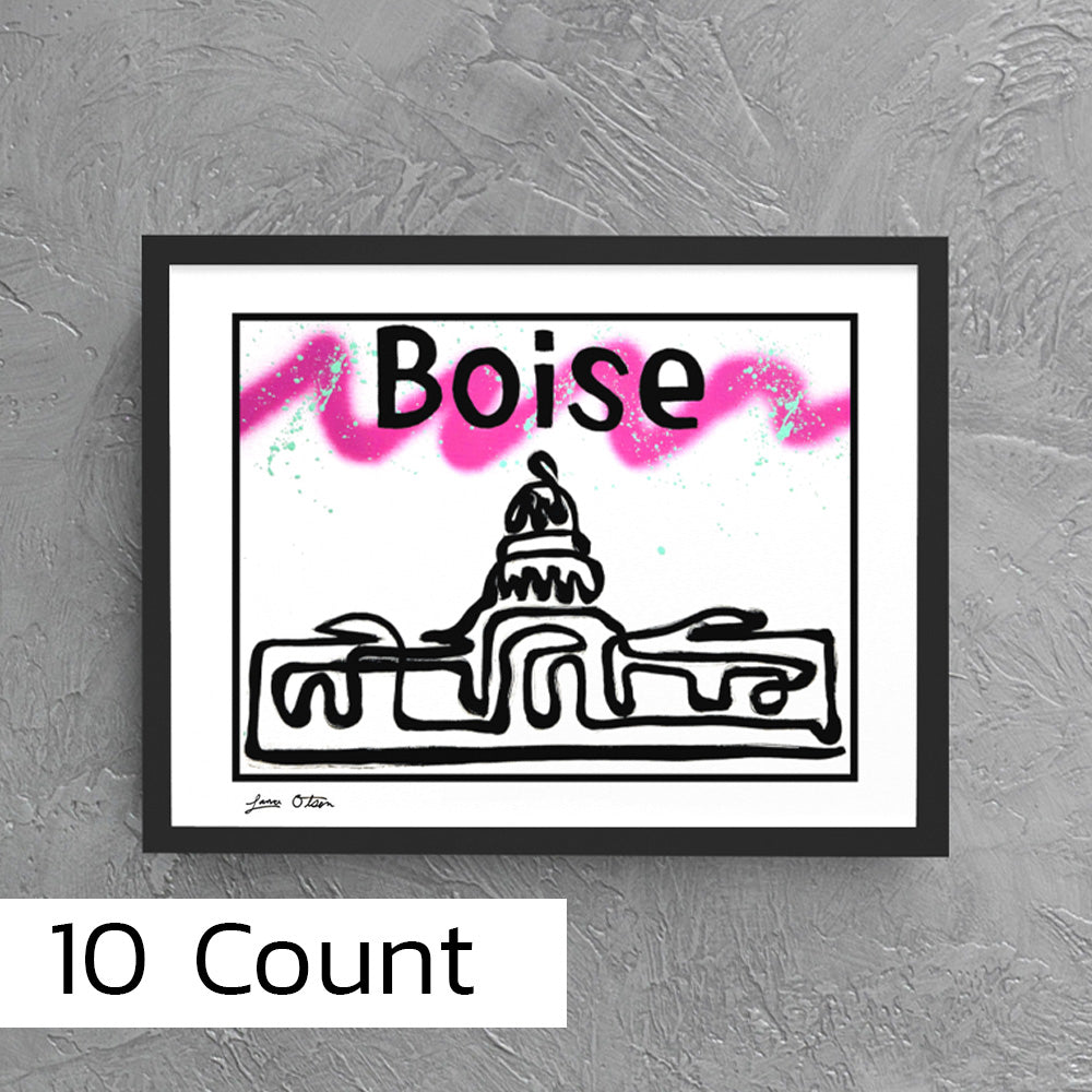 10 Pack - "Boise Line Paint" Art Print image 0