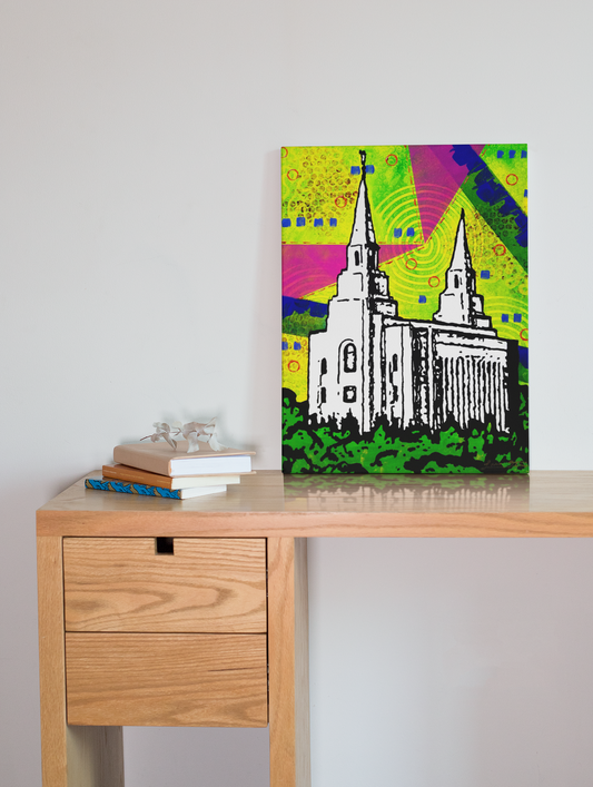 "Kansas City Temple" Original Painting image 0