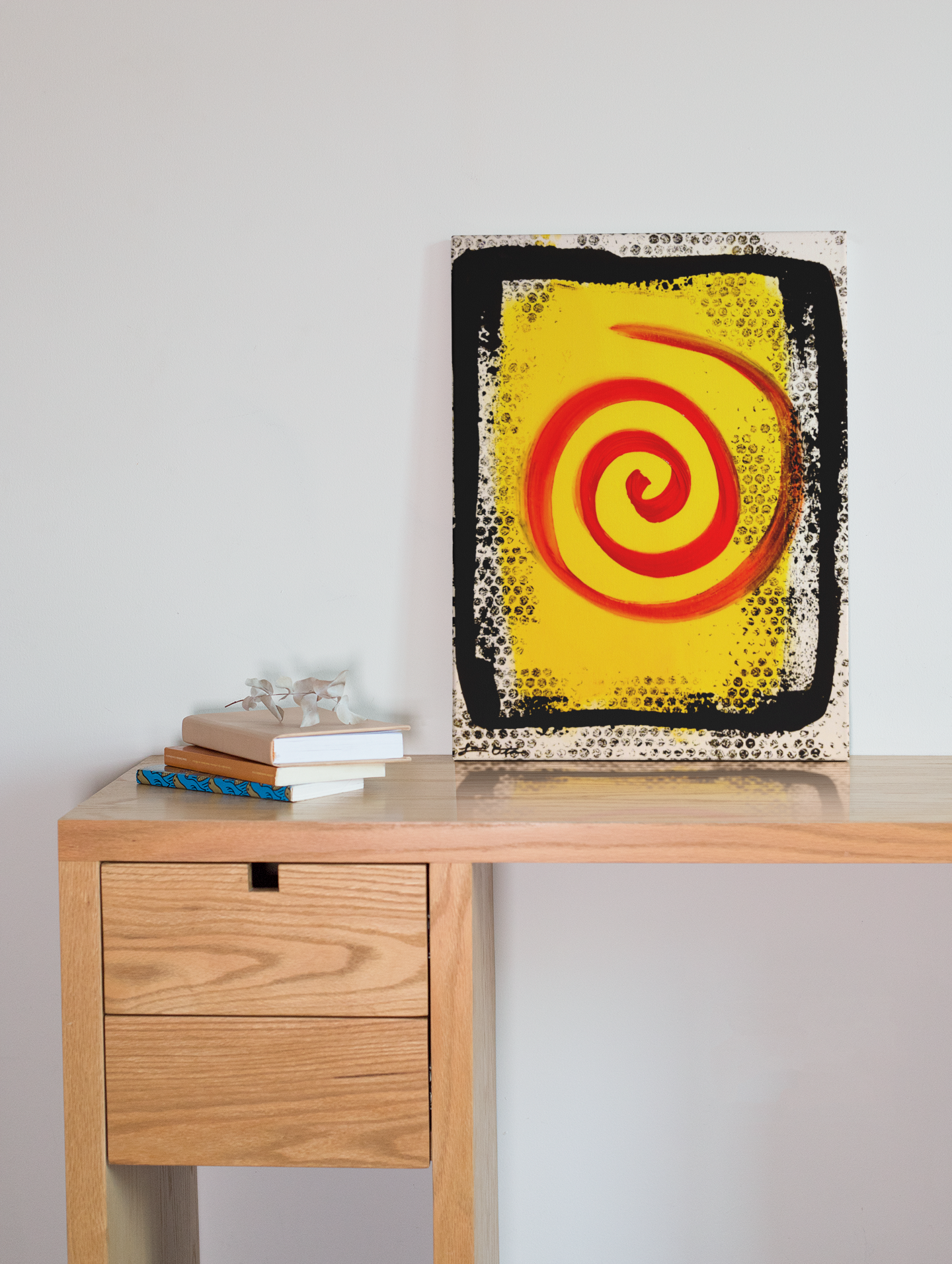 "Framed Spiral 3" Original Painting image 0