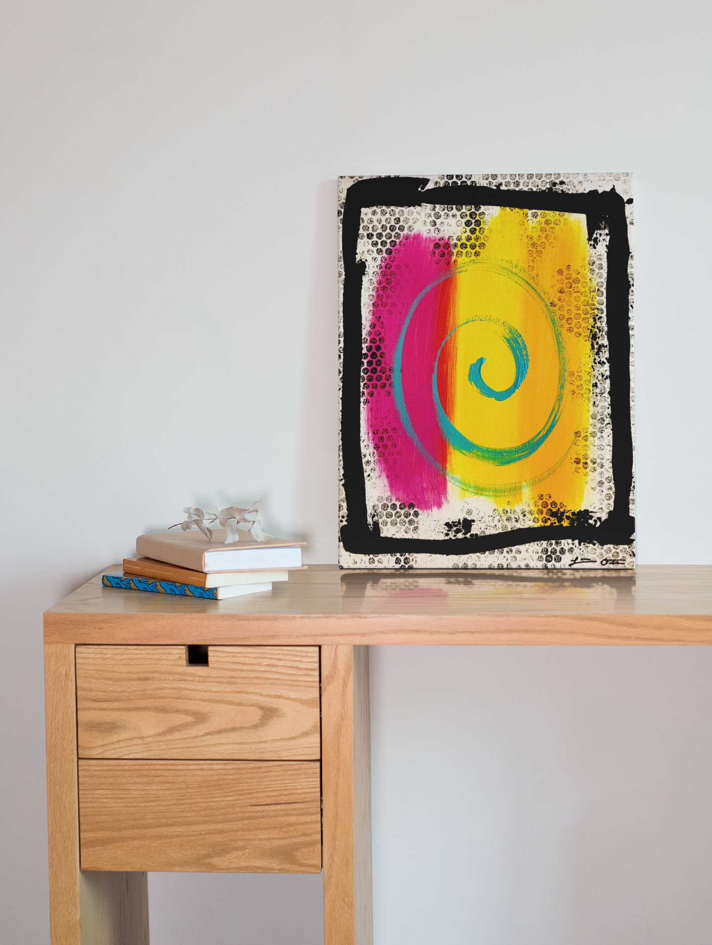 "Framed Spiral" Original Painting image 0