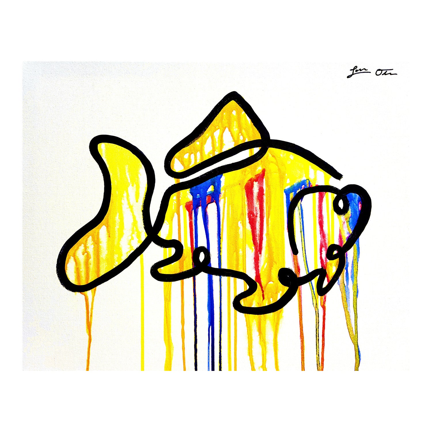 "Rainbow Trout 2" Original Painting image 1