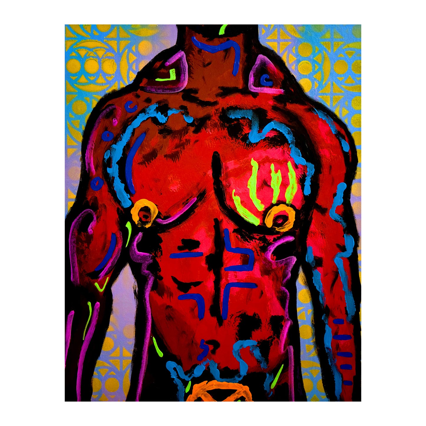 "Lance Rouge" Original Painting image 1