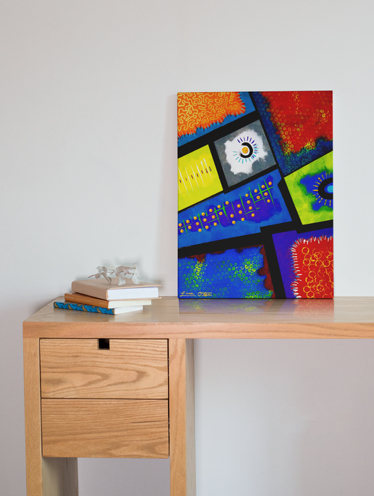 "Blocks" Original Painting image 0