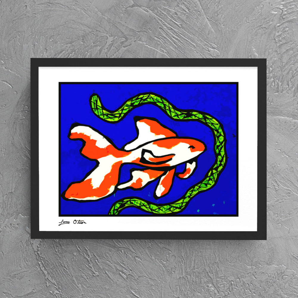 "Koi and Seaweed" Art Print image 0