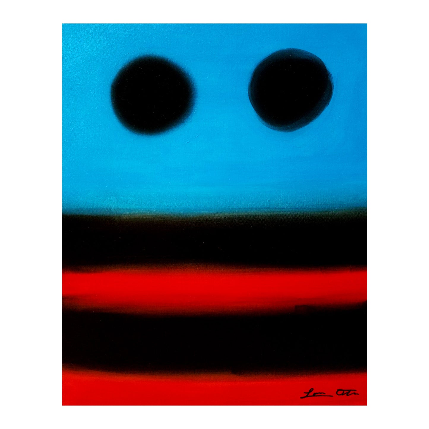 "Gym Face" Original Painting image 1