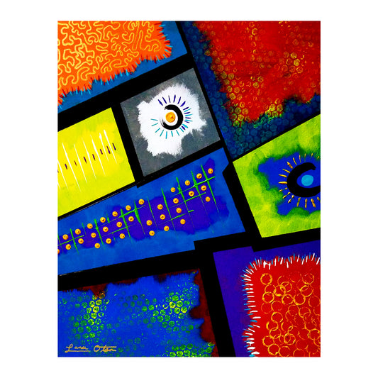 "Blocks" Original Painting image 1