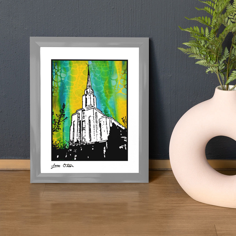 "Oquirrh Mountain Temple" Art Print image 0