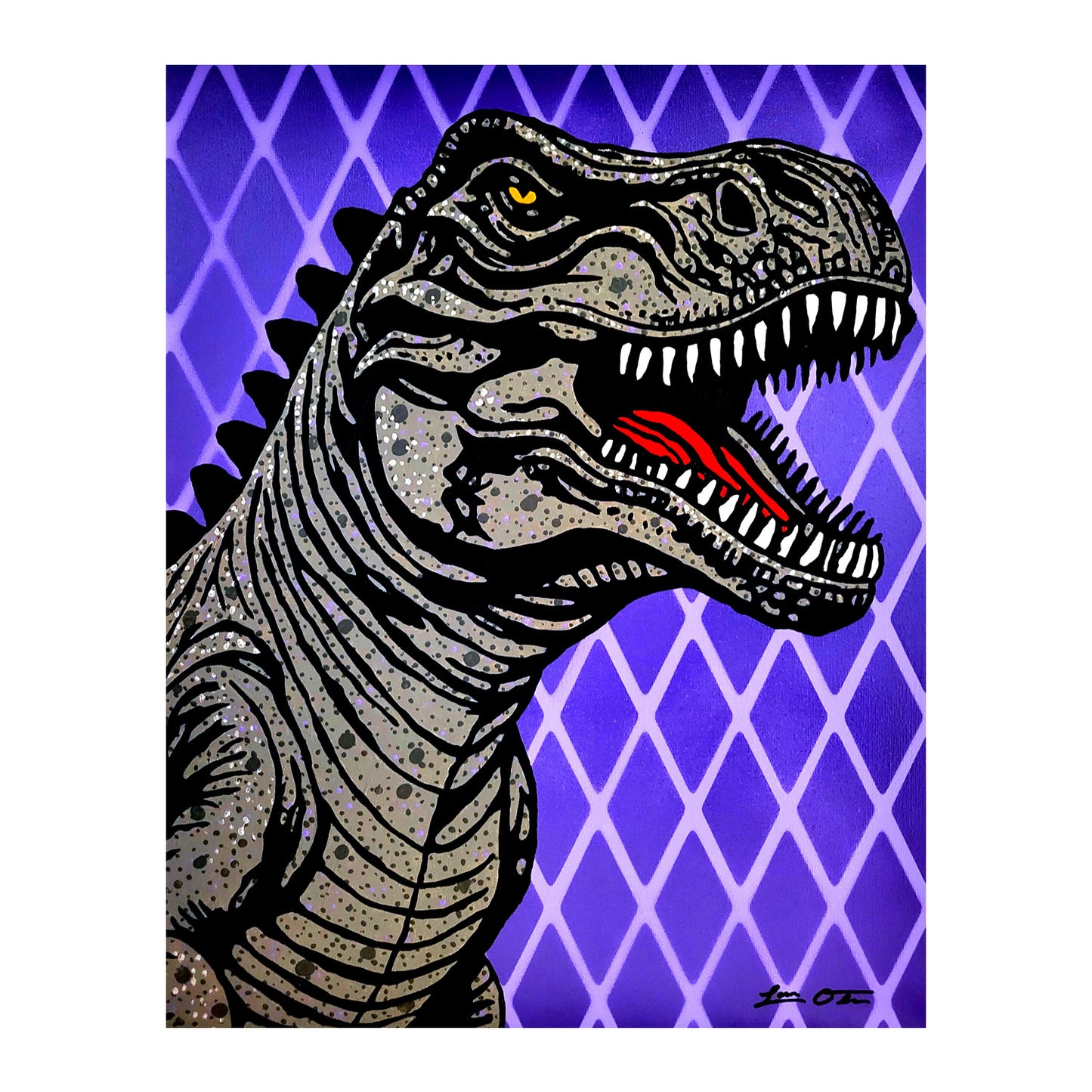 "The Lowag T-Rex" Original Painting image 1