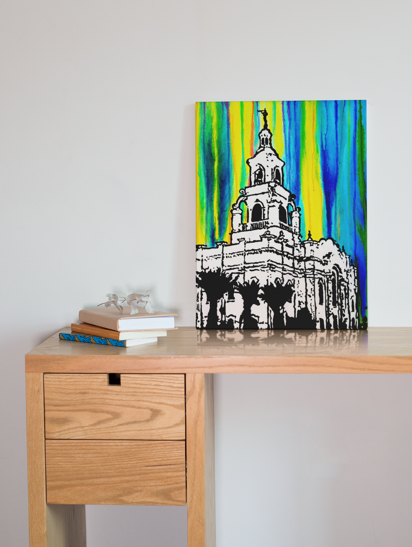 "Tijuana Temple" Original Painting image 0