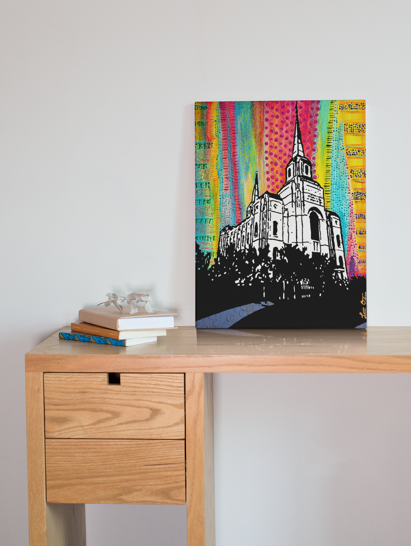 "Brigham City Temple" Original Painting image 0