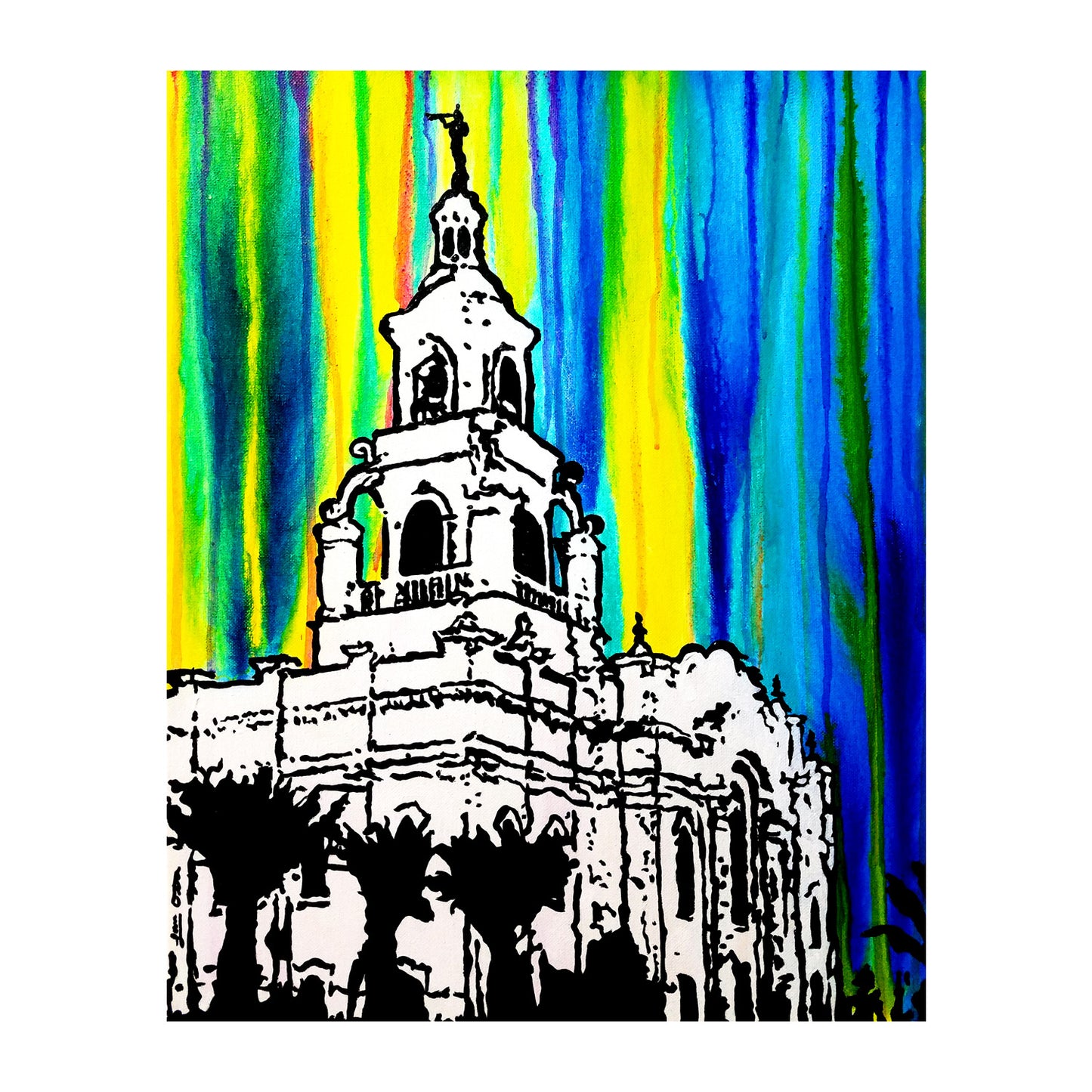 "Tijuana Temple" Original Painting image 1