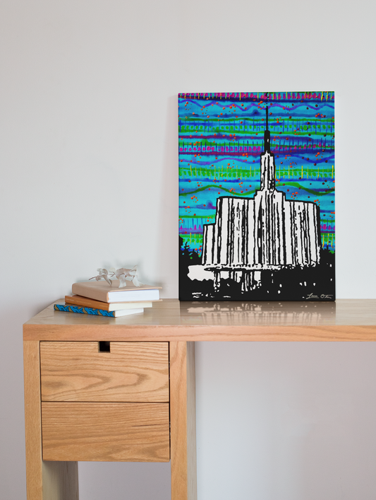 "Seattle Temple" Original Painting image 0