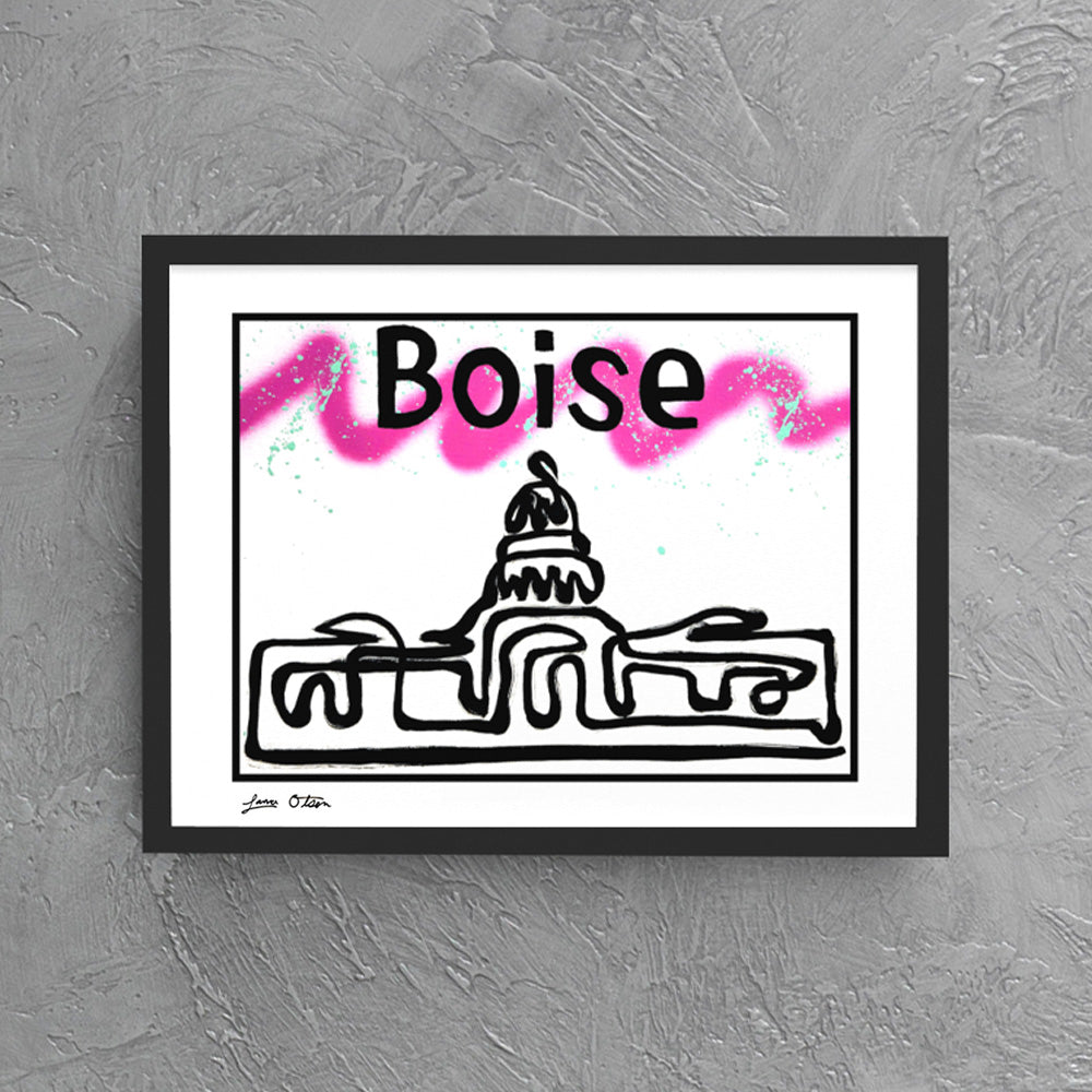 "Boise Line Paint" Art Print image 0