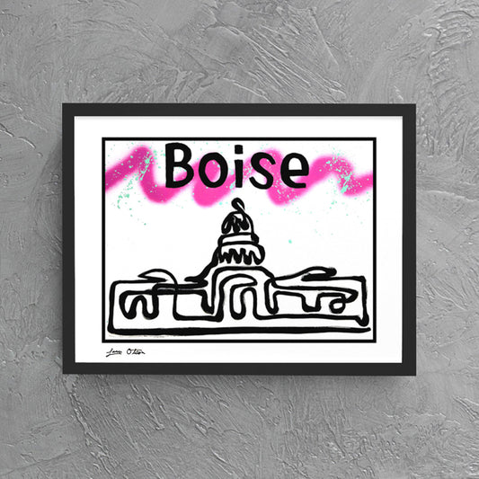 "Boise Line Paint" Art Print image 0