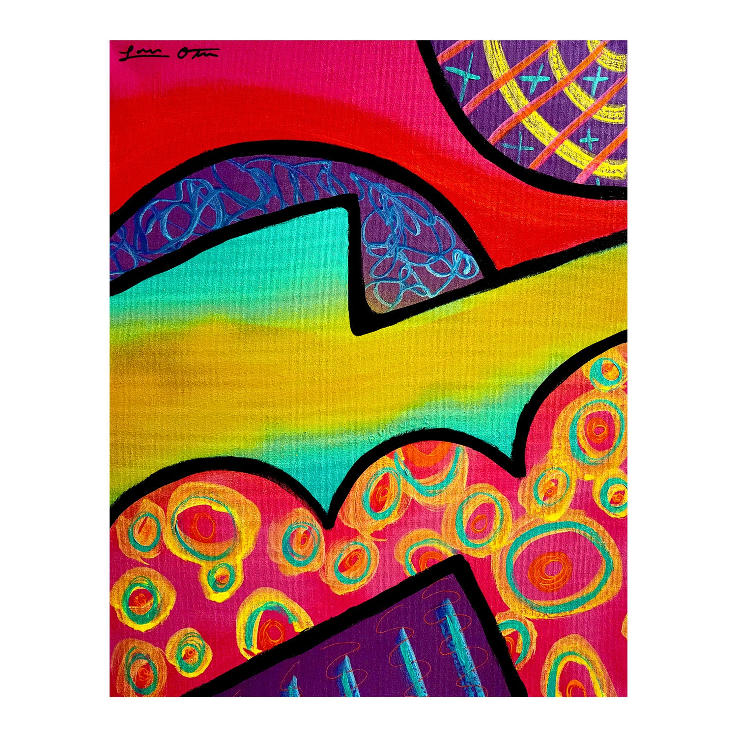 "2022 Sunset" Original Painting image 1