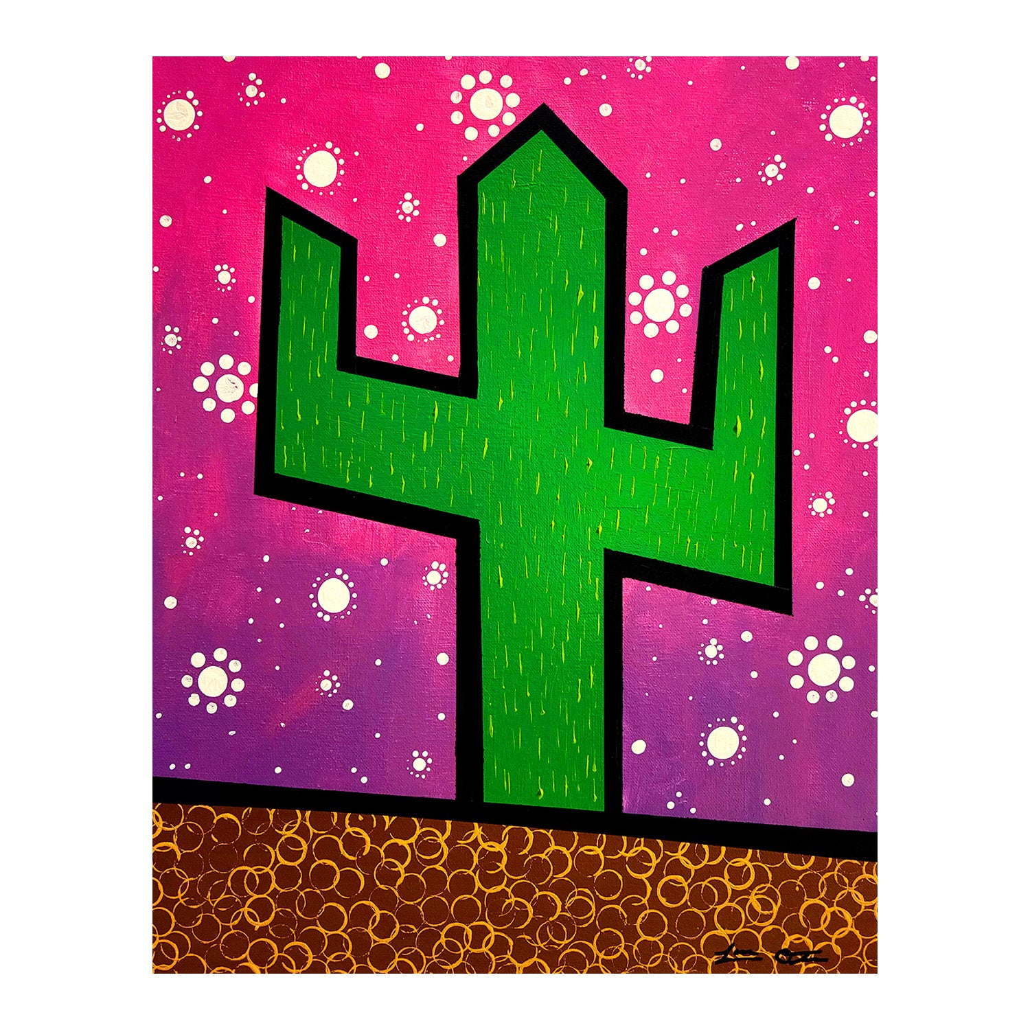 "Cactus" Original Painting image 1