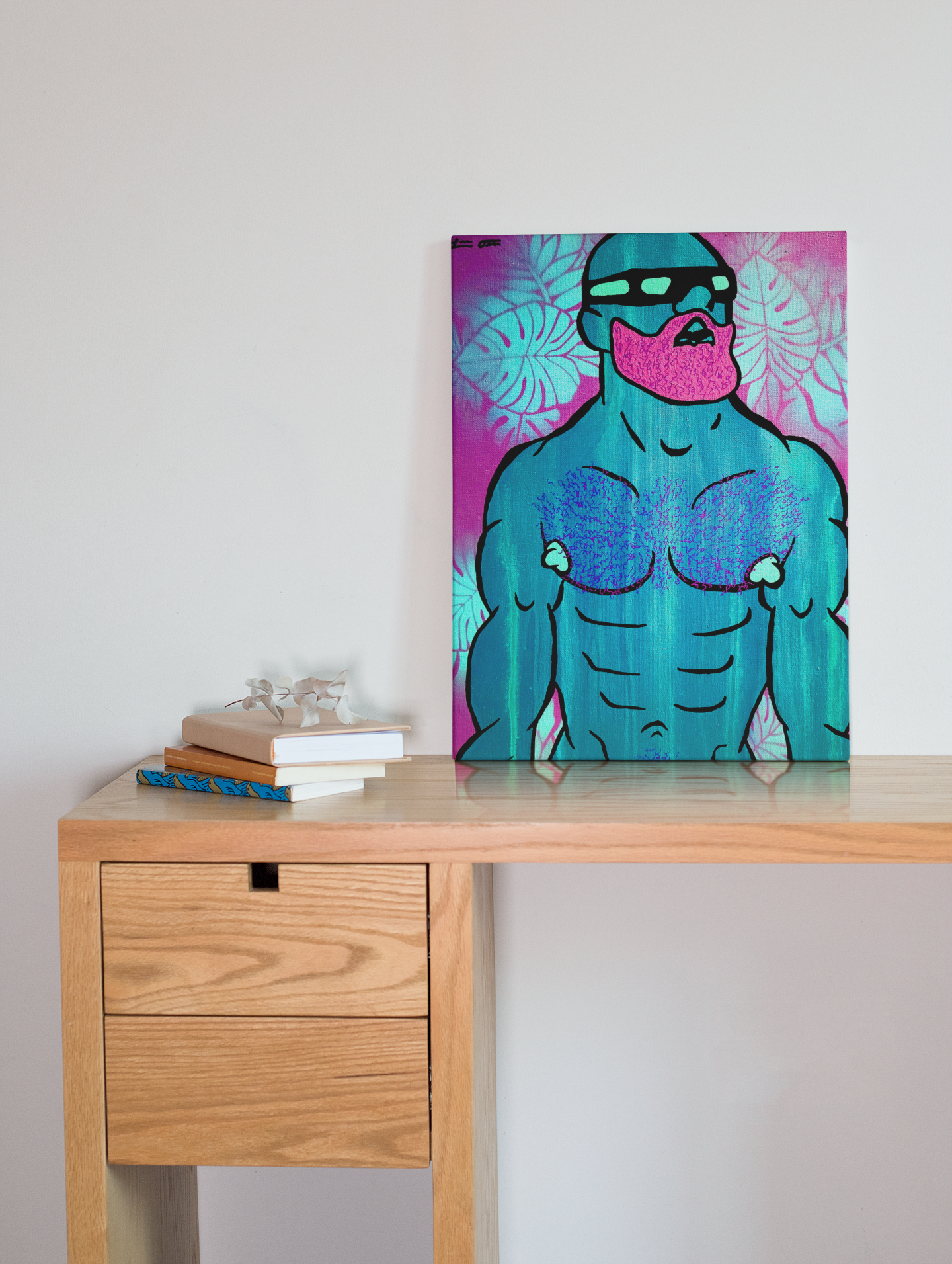 "Tropical Grape Brian" Original Painting image 0