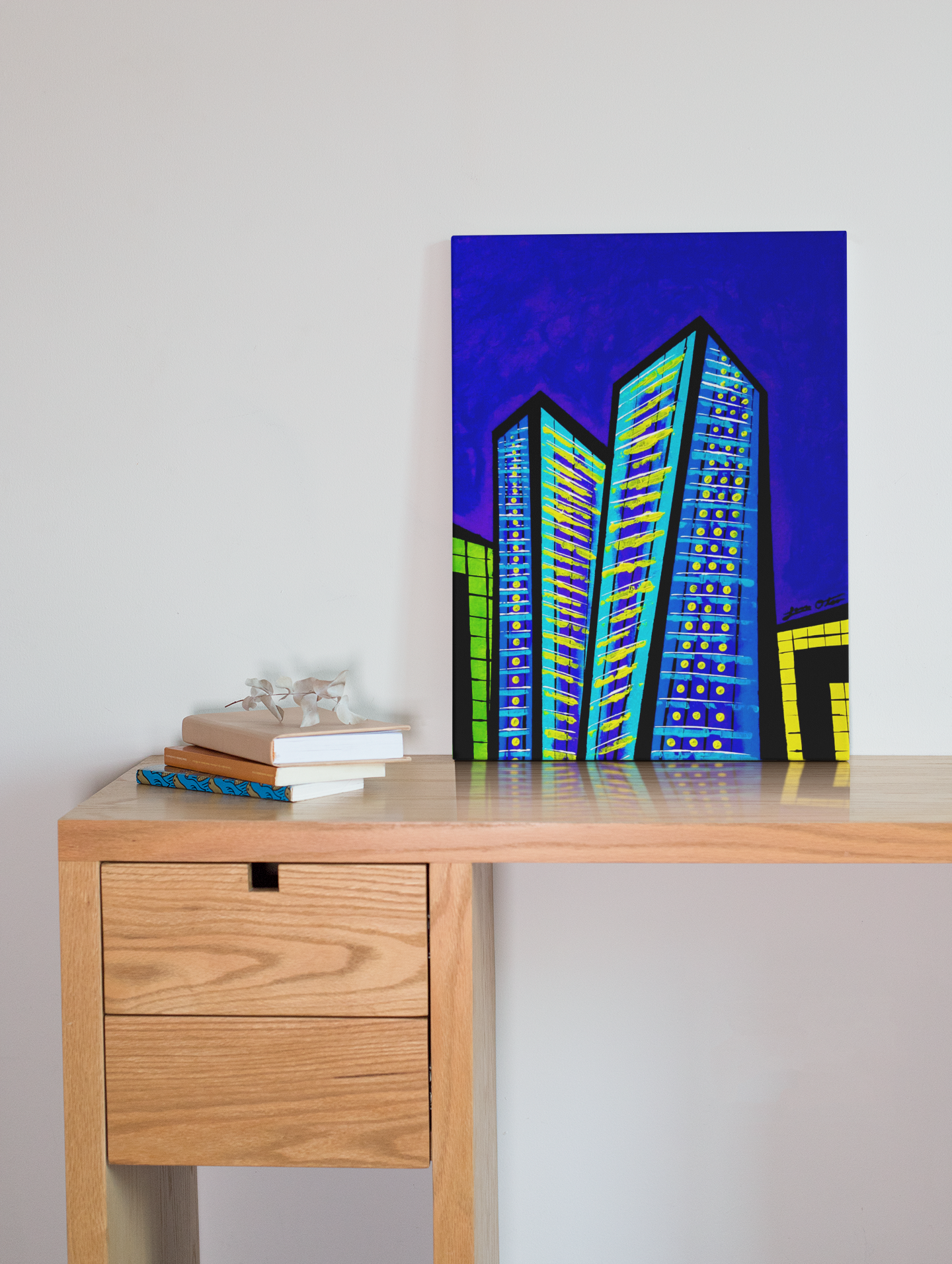 "Veer Towers" Original Painting image 0