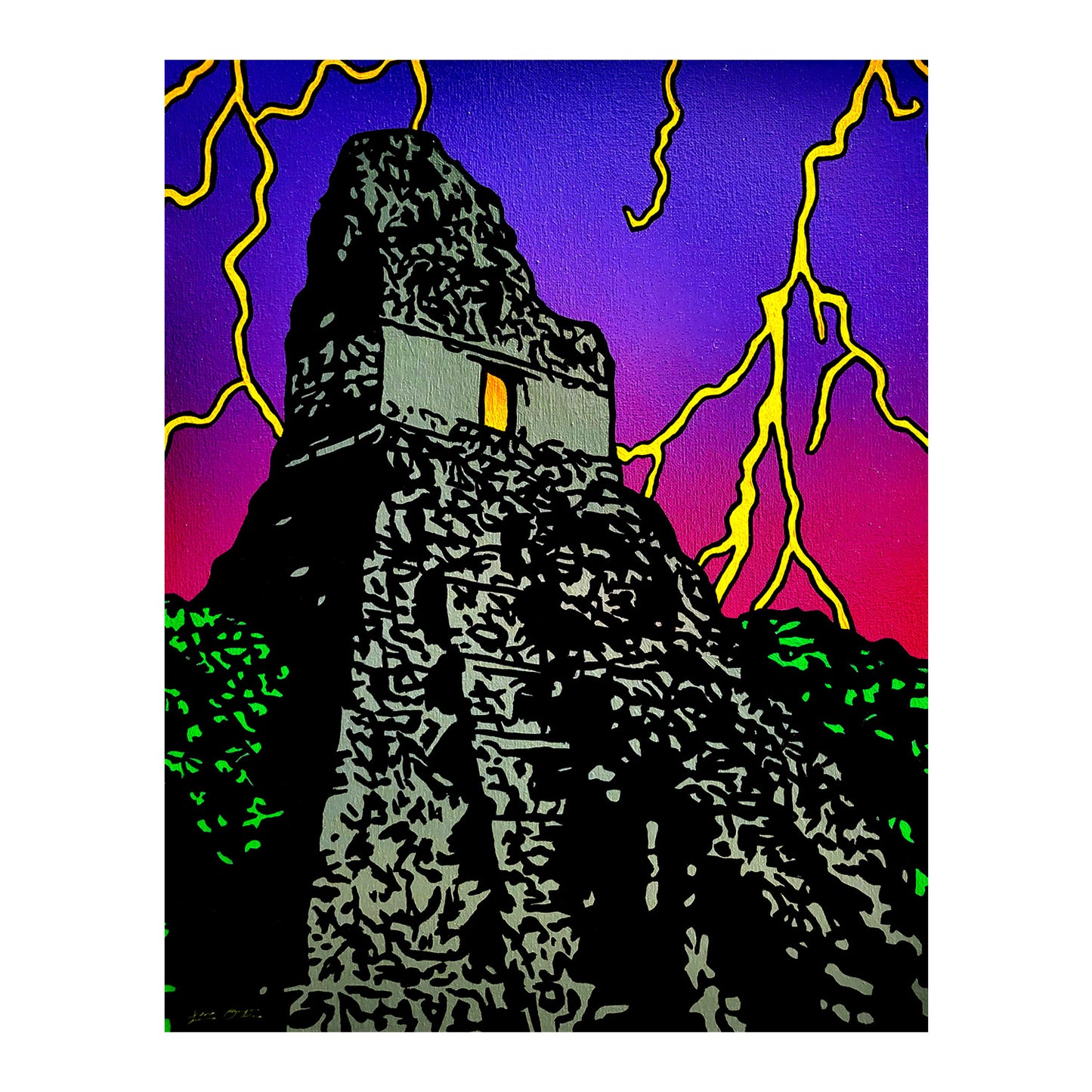 "Lowag Tikal" Original Painting image 1