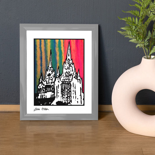 "San Diego Temple" Art Print image 0