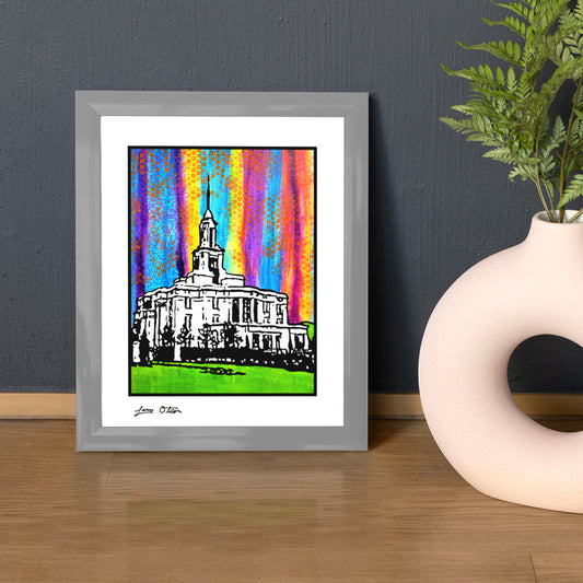 "Payson Utah Temple" Art Print image 0